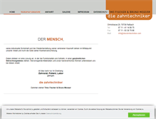 Tablet Screenshot of diezahntechniker.com